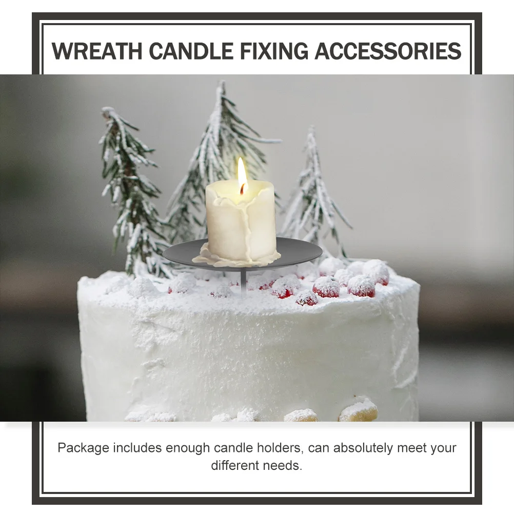 

10pcs Metal Fixators For Christmas Festival Wreath Holders Fixing Supplies Rack Party Birthday