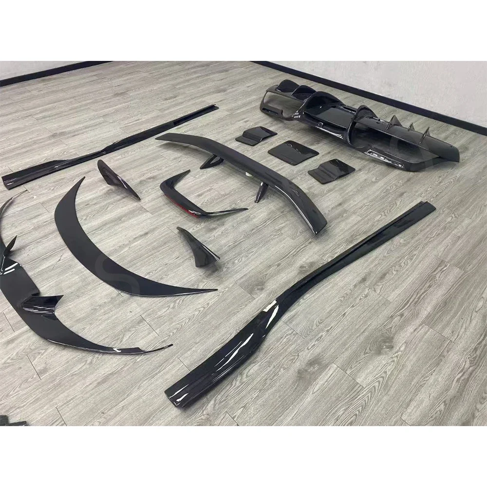 Novitec Style Carbon Fiber Car Body Kit Bumper Side Skirts Rear Diffuser Body Kit