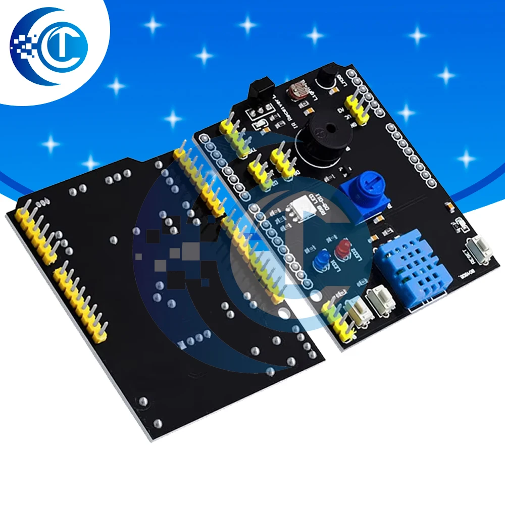 DHT11 LM35 Temp Humidity Sensor Module Shield for Arduino UNO R3