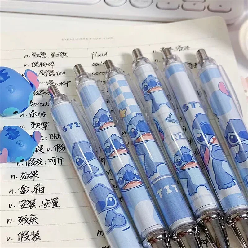 0.5mm Disney Stitch Gel Pen Black Press Ballpoint Pen Signature Pen Office School Writing Supplies Stationery Children\'s Gift