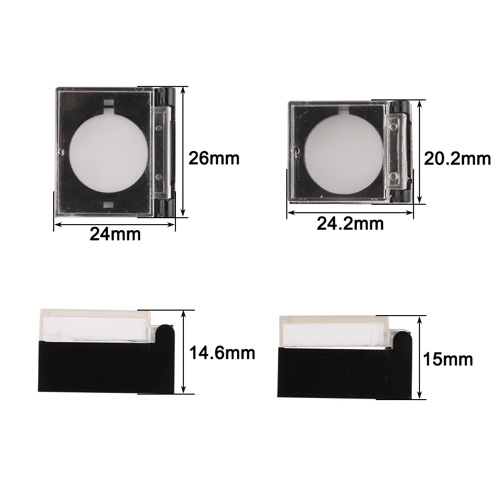 Transparent Plastic Dustproof and Waterproof Protective Cover For Rectangle Square Round Plastic Push Button Switches