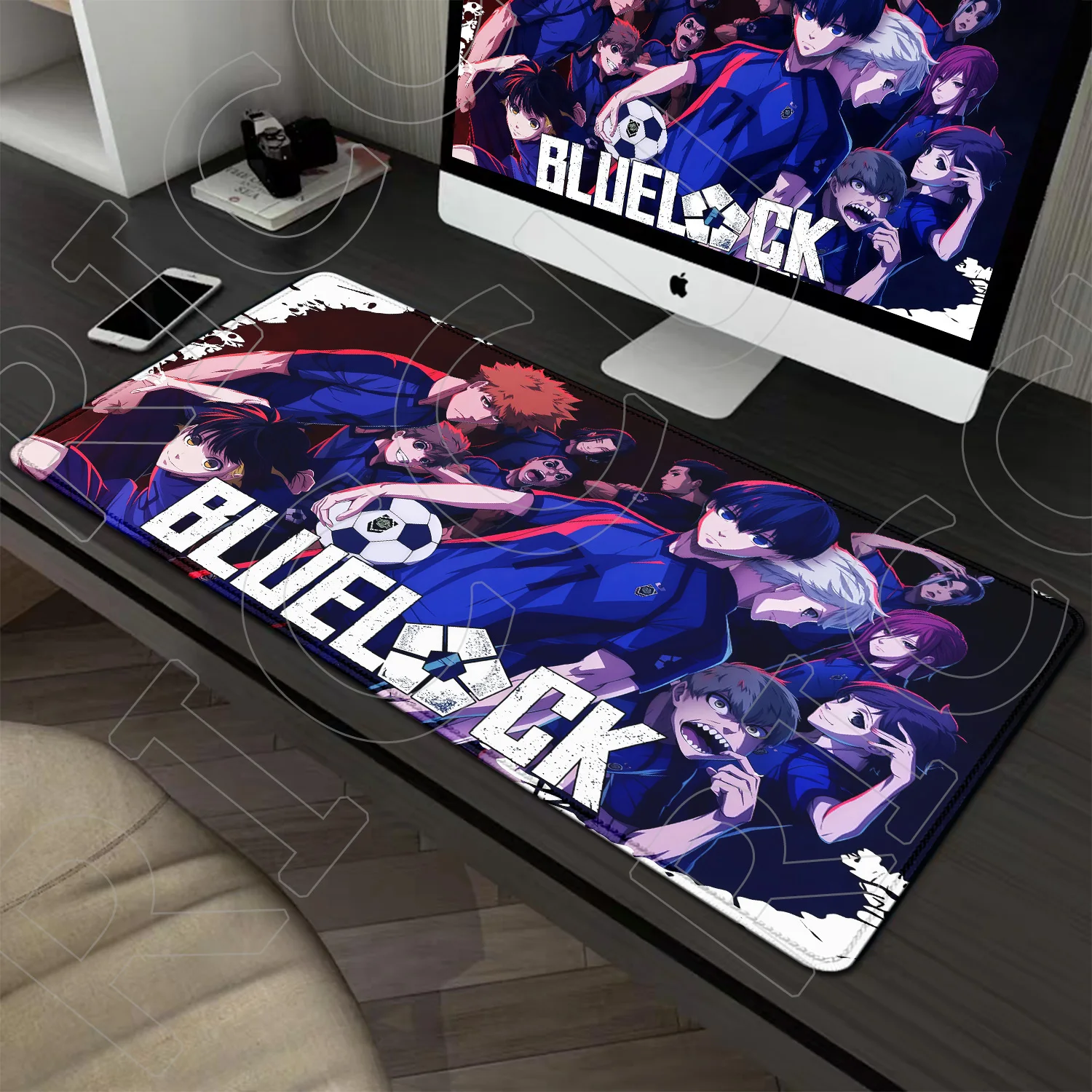 

400X900MM XXL Mouse Pad football Anime Blue Lock Nagi Seishiro HD Mousepad Gamer Keyboard Gaming PC Accessories expand Desk Mat