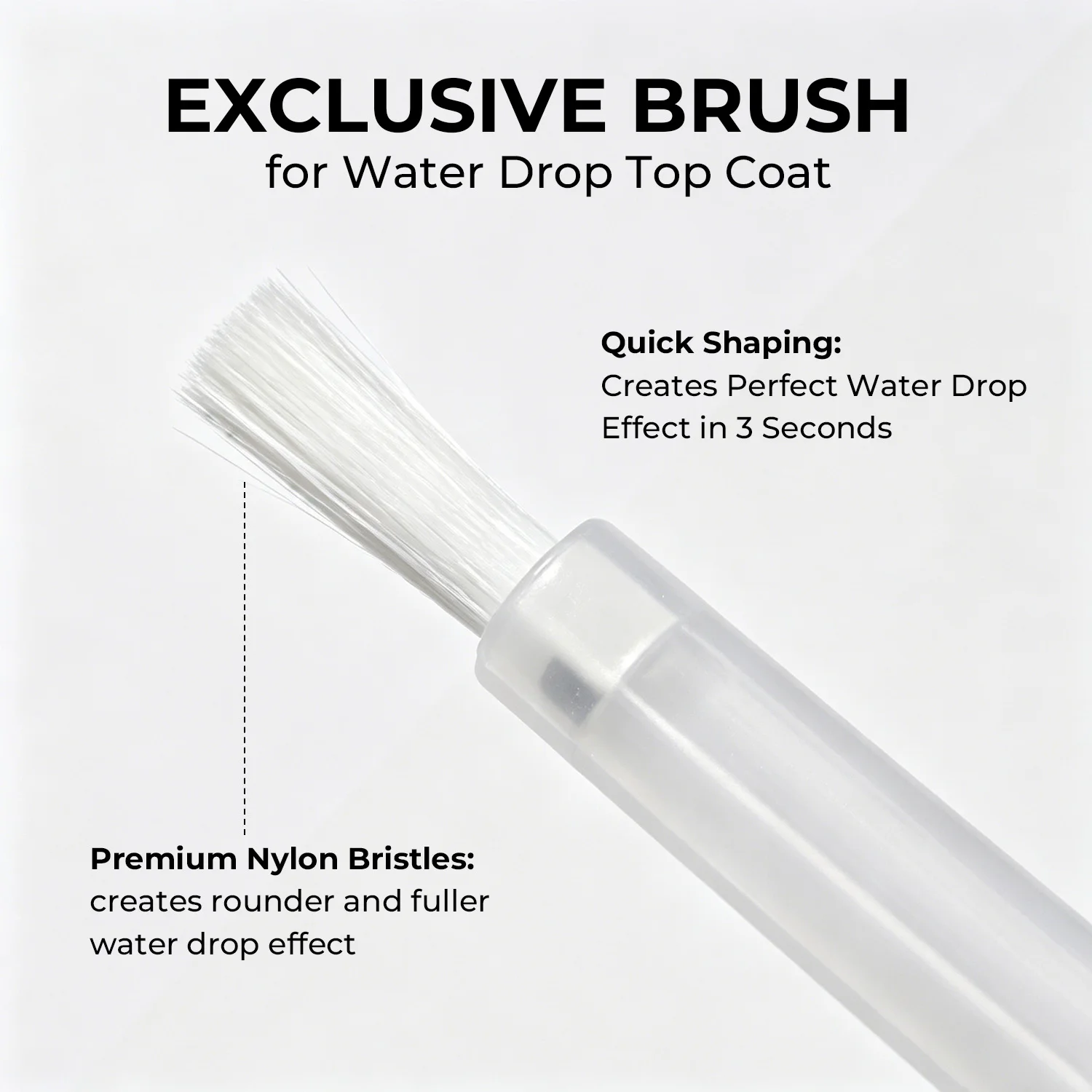 Nailpop HEMA/TPO-freier Water Drop Top Coat ohne Abwischen, 3D Stereo Bubble Effekt Gel-Lack, schnell formend, langanhaltend, einfach DIY, 1/2 Stück – Detail 3