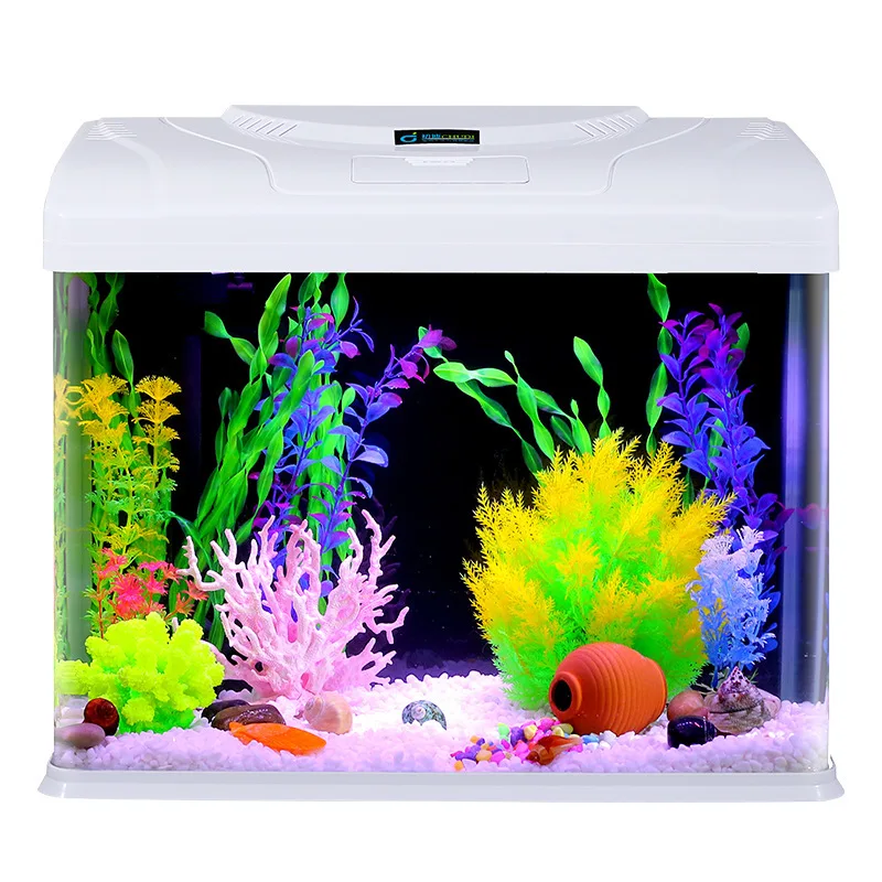 

Glass Fish Tank Hot Bending Goldfish Tank Ecological New Small Fish Tank Water-free Aquarium