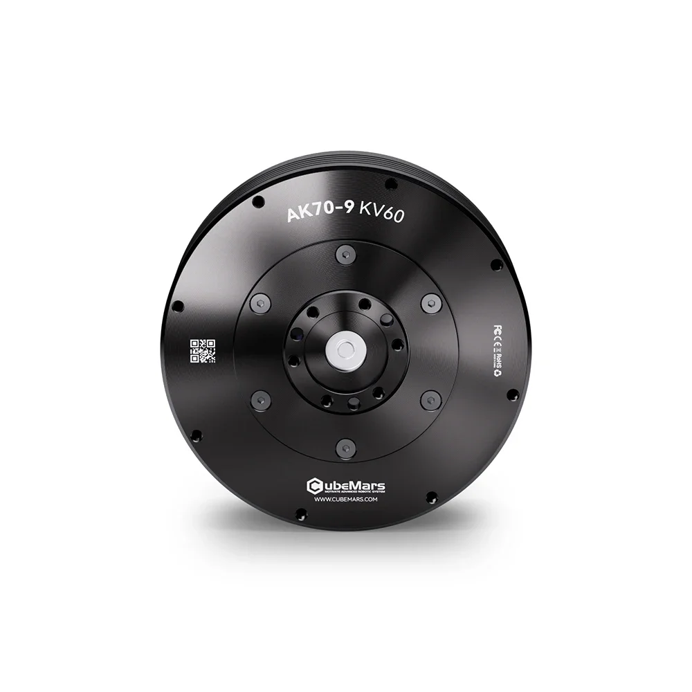 Motor Modular Dinámico CubeMars AK70-9 KV60 con Codificador Dual para Módulo de Actuación Robótica Actuador Robot con Perlas, AGV