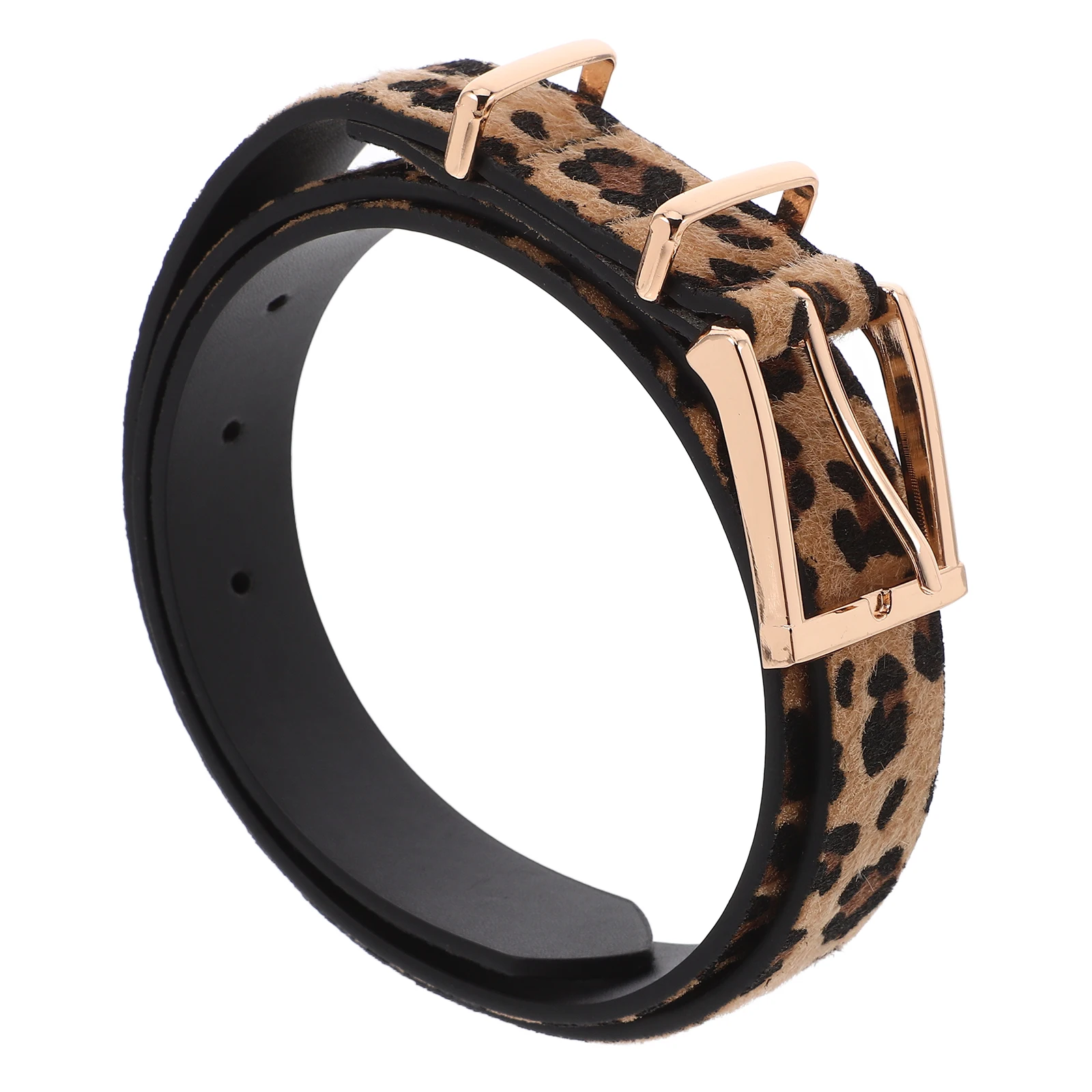 

Stylish Realistic Faux Leopard Print Belt For Women Elegant Adjustable Waist Band Ladies Fashion Accessory Yellow 105cm