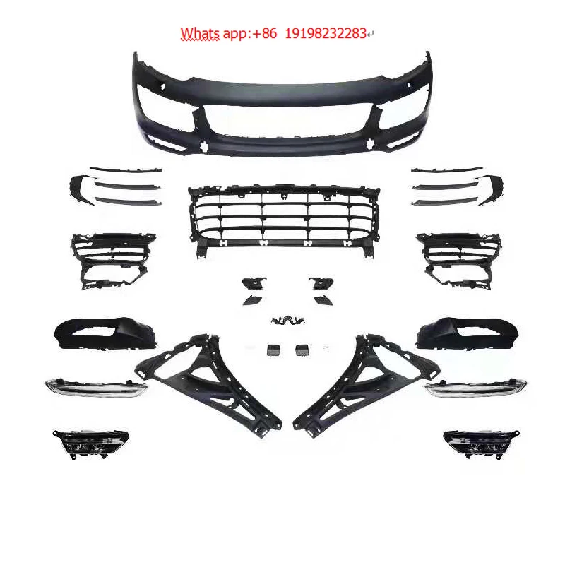 

Suitable For Porsche Cayenne 2015-2017 958.2 Upgrade Turbo Front Bumper Cayenne 958.2 GTS Front Bumper Body Kit Car Grille