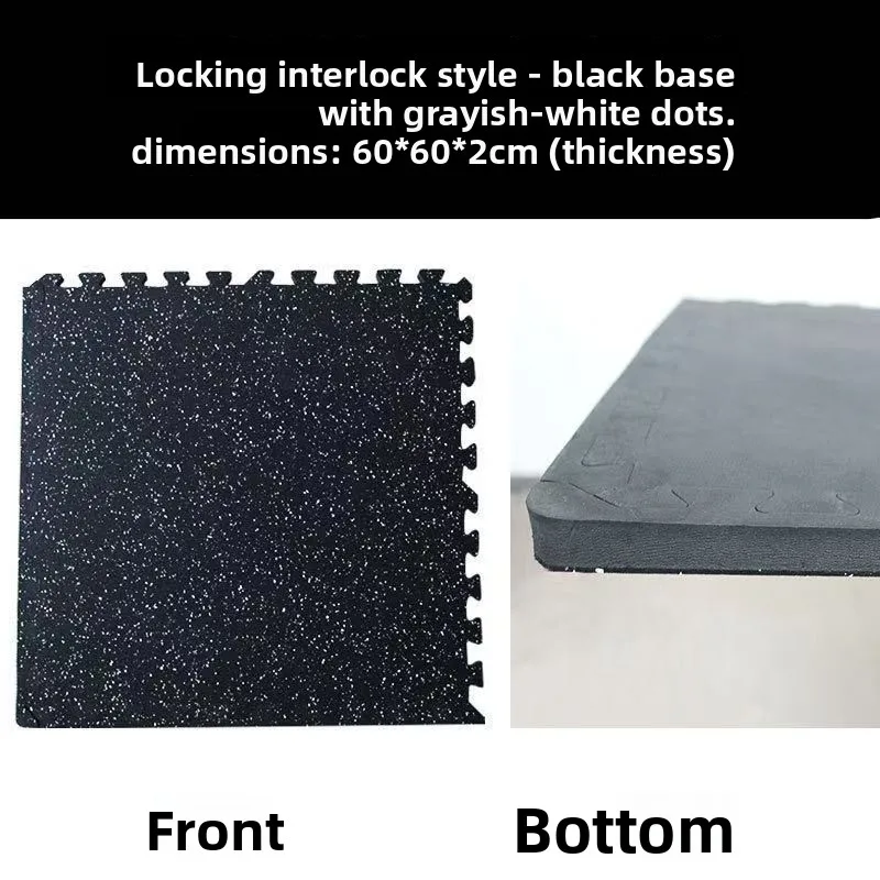 سجادات أرضية لصالة الألعاب الرياضية، سجادات أرضية مطاطية ذات سطح علوي من إسفنج EVA، سجادات لياقة بدنية مقاومة للماء