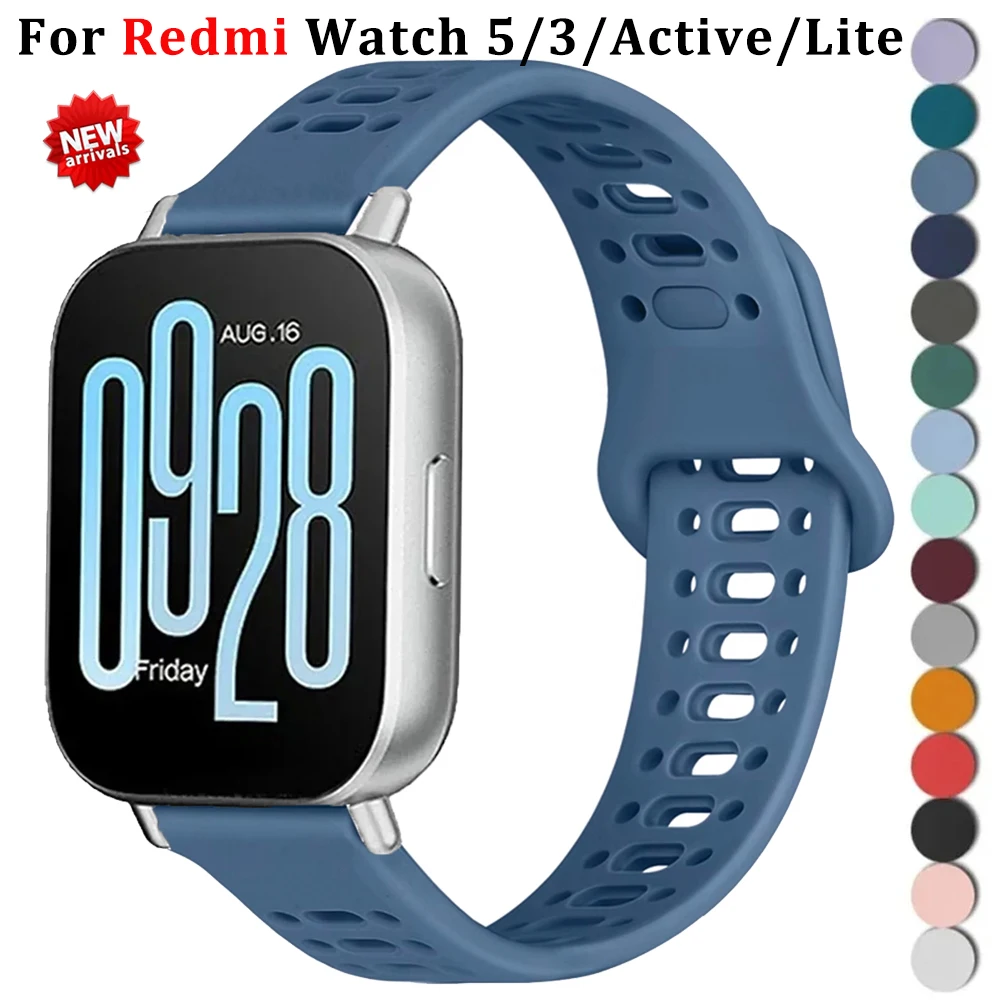22 مللي متر سيليكون الفرقة ل Redmi ساعة 5 نشط/لايت حزام ل Redmi 3Active/لايت حزام الساعات ل Xiaomi ساعة S4 سوار إكسسوارات