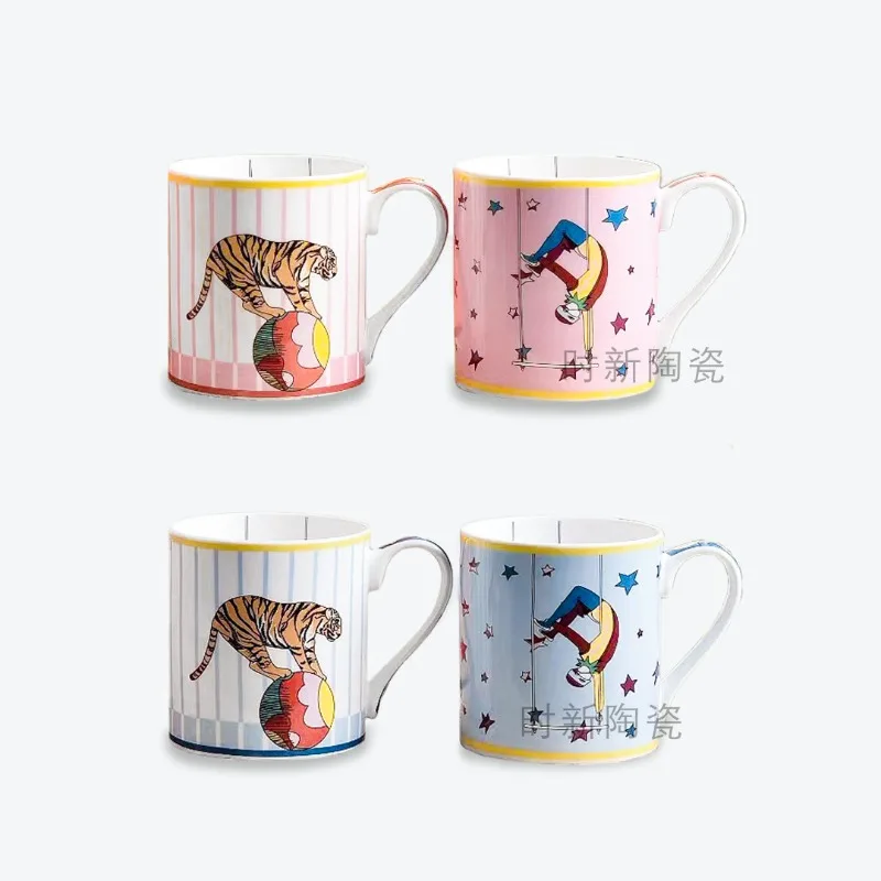 Tazza in porcellana di osso di alta qualità Tazza d'acqua domestica Tazza da tè ad alta aspetto Regalo pratico per l'uso quotidiano