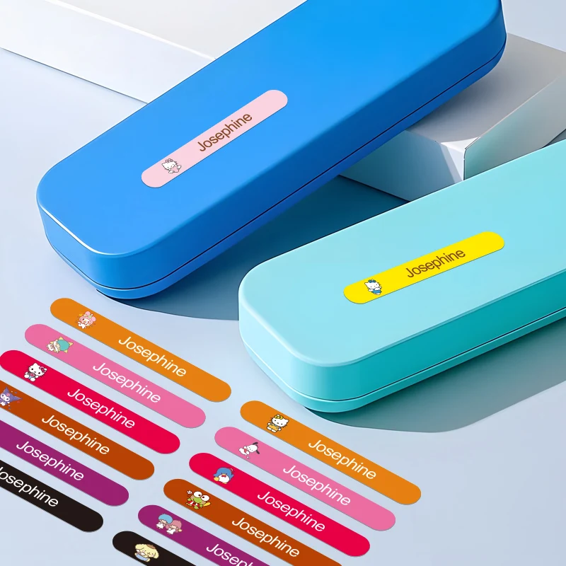 ملصقات أسماء مخصصة من سانريو - ملصقات مقاومة للماء متينة مخصصة لأجهزة الكمبيوتر المحمولة والحقائب وأجهزة الكمبيوتر المحمولة واللوازم المكتبية #3