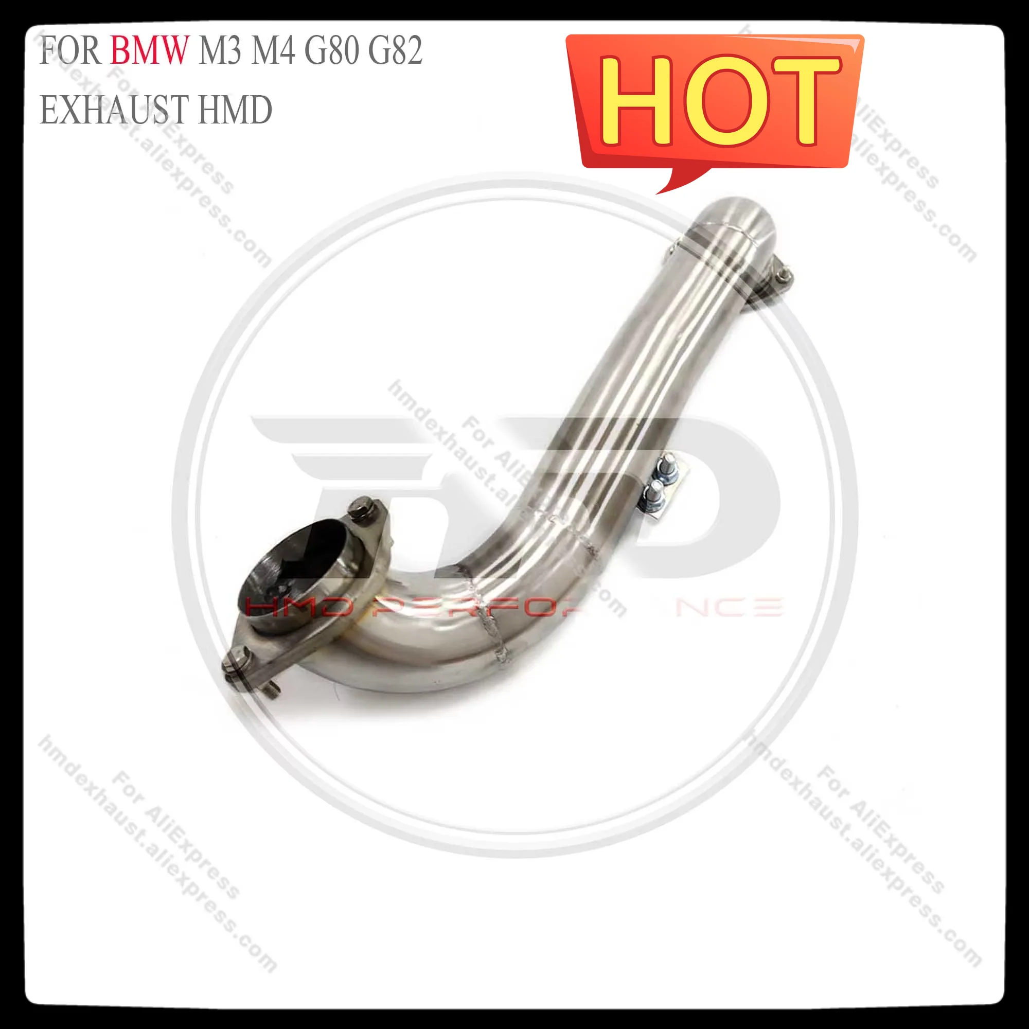 HMD Exhaust Assembly High Flow Performance Middle pipe for BMW M3 M4 Competitio G80 G82 S58 Engine 3.0T Car Accessories