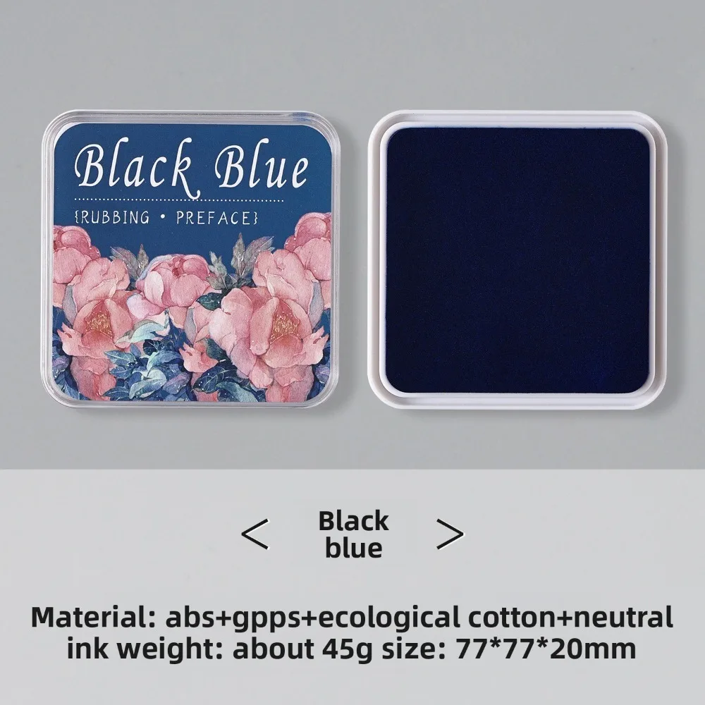 Scc Color Ink New Square Student Ink Pad Multiple Colors Quickly Drying Self Ink ...