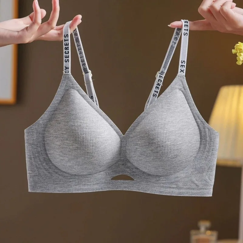 Sexy Seamless Women's Underwear, Wire-free, Hollow, Comfortable, Breathable, Push-up Sports Bra for Women, Thin Section