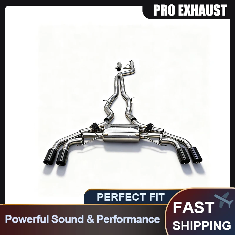 

PRO Modified Mid-Rear Section Smart Valve-Controlled Stainless Steel Mirror Polished High-Performance Exhaust System BMW X3M X4M