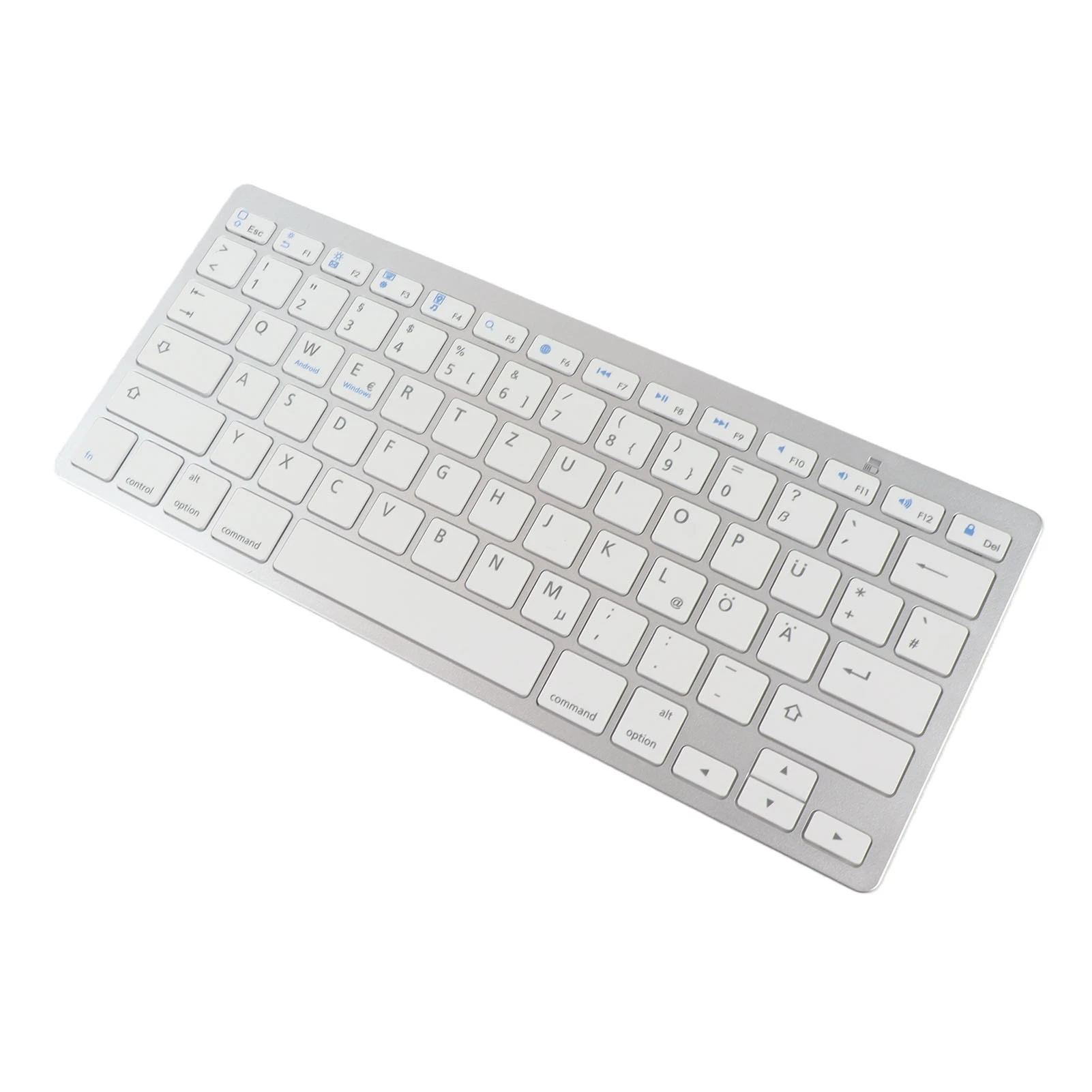 Wireless Keyboard Portable Universal Slim Silent Wireless Bluetooth German Keyboard For Android For Win