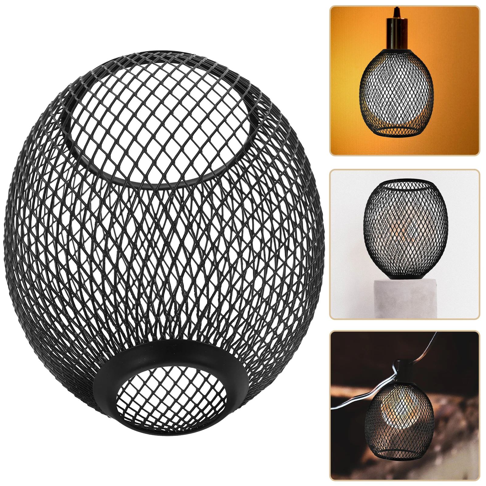 

Retro Industrial Metal Lampshade Replacement Hollow Out Shade For Pendant Ceiling Fan Mesh Lamp Shade