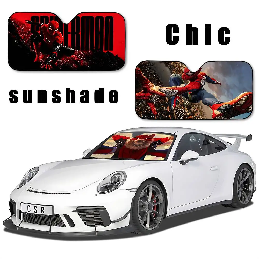 Cool-S-spider-M-manS Stylish And Trendy Windshield Sunshade, Car Windshield Cover, Car Sunshade Curtain Car Sun Protection Cover