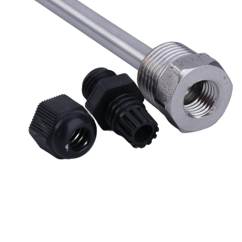 Thermowell 300mm Immersions Sleeves, Stainless Steels Divings Sleeve, 1/2Inch Thread for Temperature , Thermowell