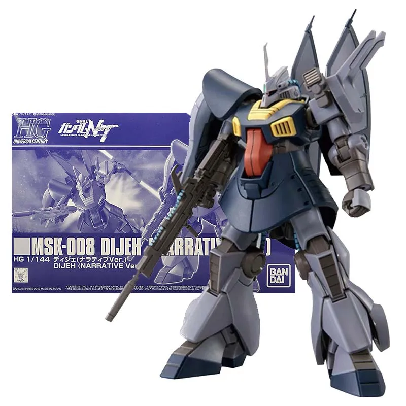 Bandai Figure Gundam Model Kit Anime Figures HG PB Dijeh Narrative Mobile Suit Gunpla Action Figure Toys For Boy Children's Gift