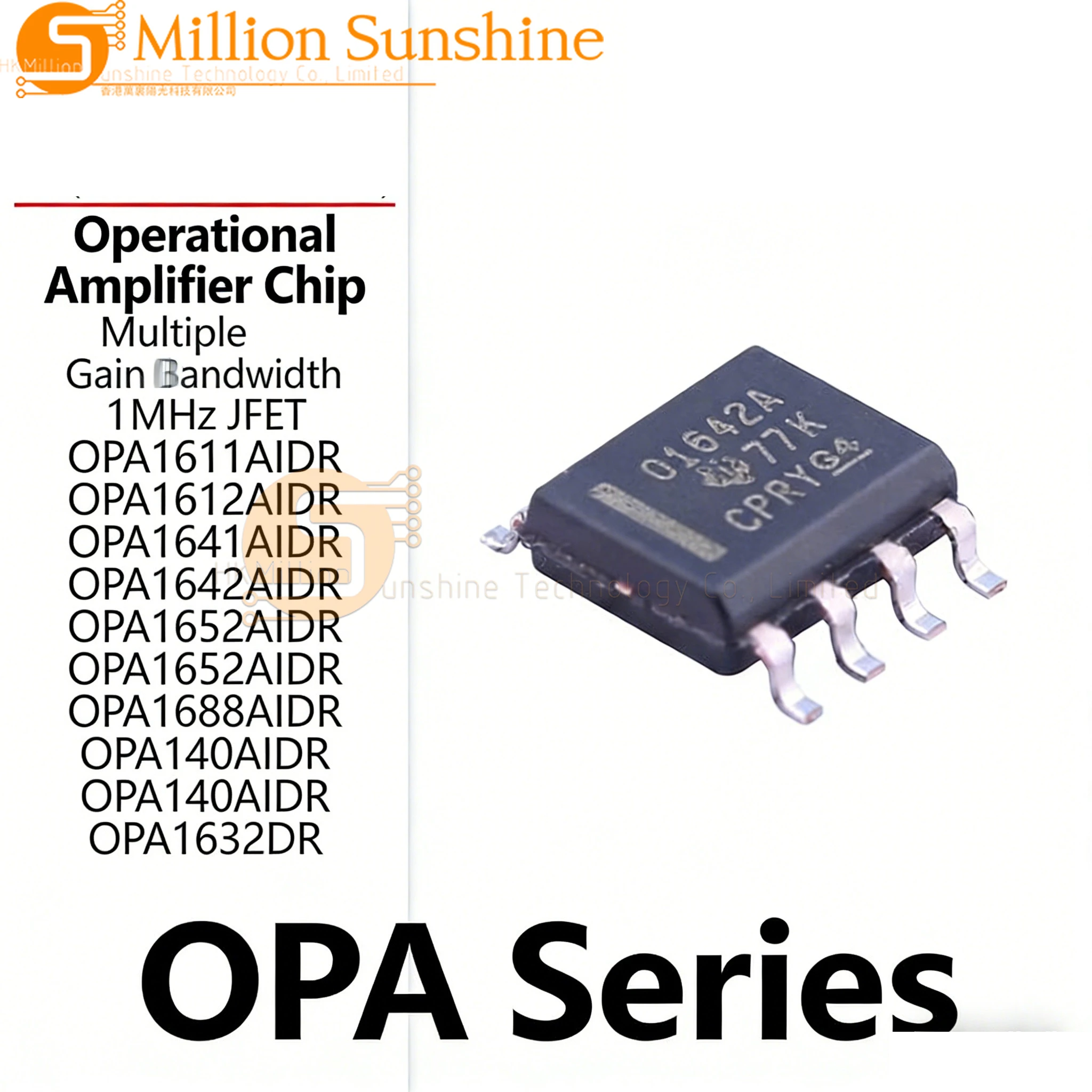 5pcs OPA1688AIDR OPA1652AIDR Operational Amplifier Op-Amp SOIC-8 High-Performance Audio Amplifier IC New