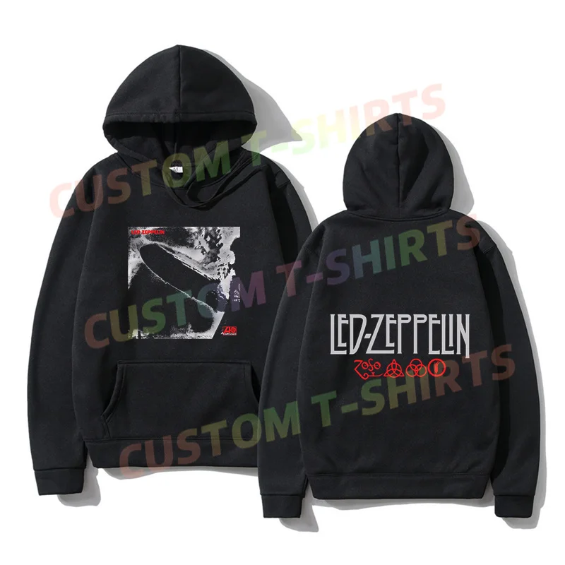 

2024 Oversized Essential Men Leds I Remastered Cover (Black) Zeppelin Hoodies Women Thermal Sportswear Long Sleeves Unisex S-3XL