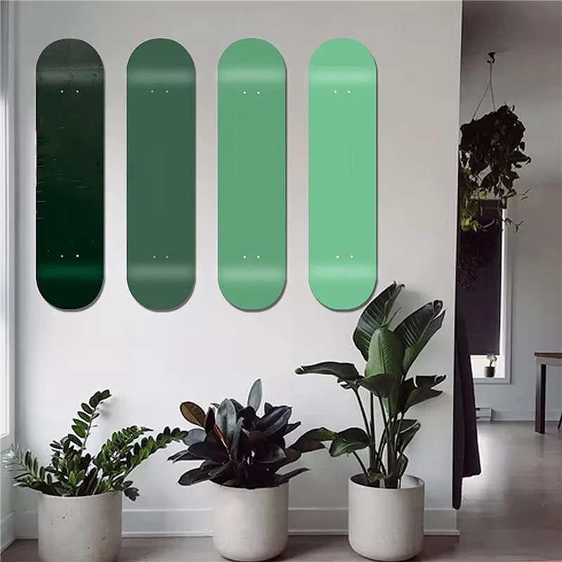 

ABVH-Skateboard Hanger 8PCS Wall Mount Deck Rack For Skateboards Deck Display And Storage