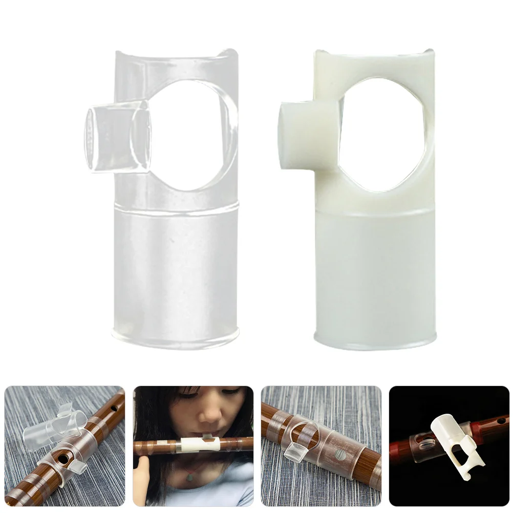 

2Pcs Flute Blow Aid Mouthpiece Long Lasting Material Clear Sound Ideal for Beginners and Professionals Flute Blow Aid