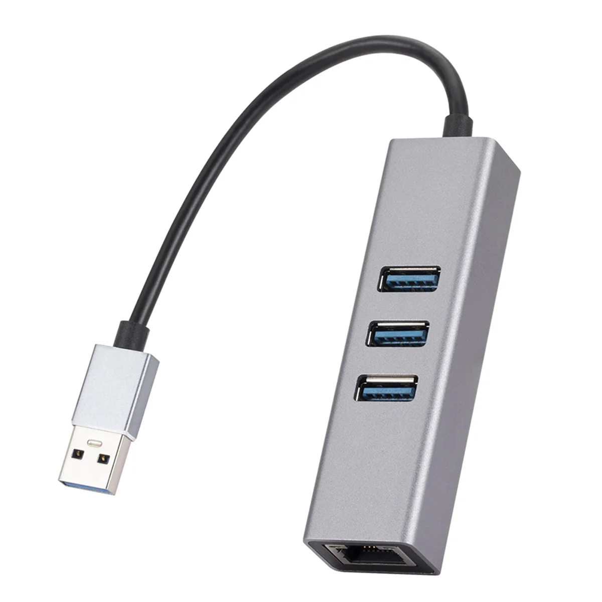 1000Mbps محول إيثرنت USB3.0 إلى RJ45 4 In1 Hub 3 منافذ USB3.0 5Gbps OTG الفاصل LAN بطاقة الشبكة لأجهزة الكمبيوتر المحمولة