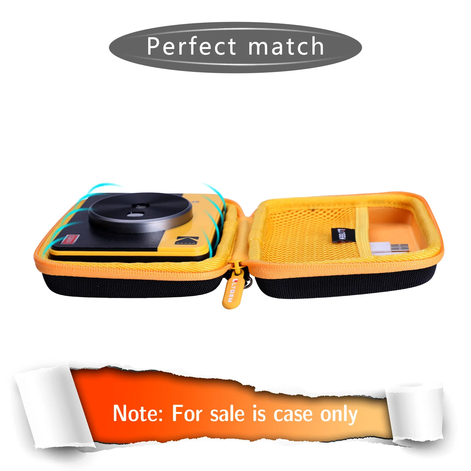 LTGEM EVA Hard Case for Kodak Mini Shot 3 Retro Mini Shot 3 Squre/Mini Shot 3 Instant Camera & Photo Printer