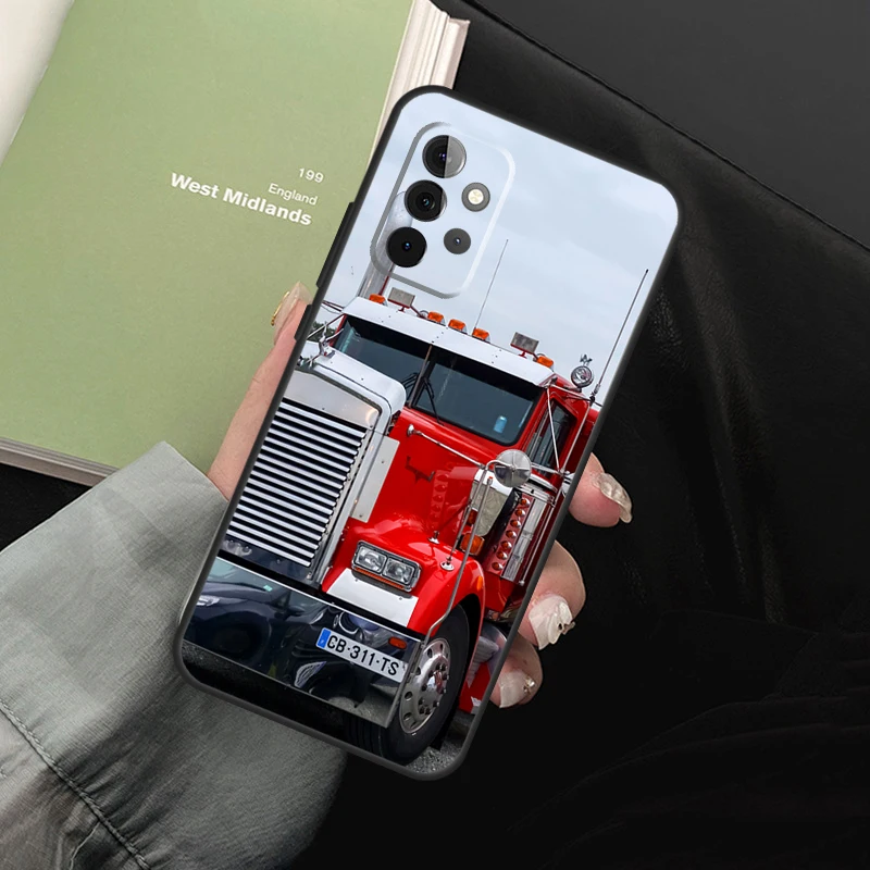 Heavy Truck Car Case For Samsung Galaxy A54 A34 A14 A12 A22 A32 A52 A72 A13 A33 A53 A50 A11 A31 A51 A71