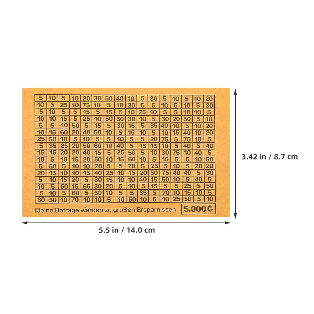 30 Sheets Diy Savings Jar Euro Challenge Money Box Counting Euro Stickers Easy Apply Removable For Family Friends Special