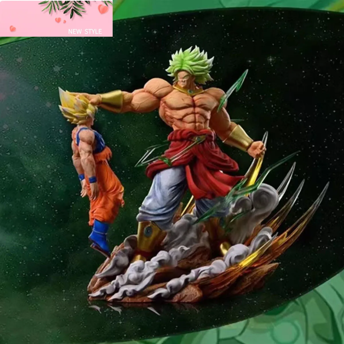 

20cm Dragon Ball Anime Figures Broli Vs Goku Action Figures Pvc Model Statue Goku Broly Doll Collectible Toys Birthday Gift
