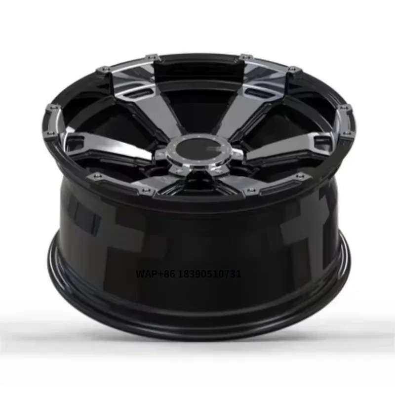 

New Aluminum Alloy Forged Wheel Hub with Mesh Design Brushed Finish 4 Pieces for 4x4 Vehicles and Universal Fitment