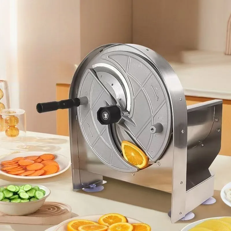 

Stainless Steel Manual Multi-Functional Vegetable and Fruit Slicer - Large Size Kitchen Gadget for Effortless Potato