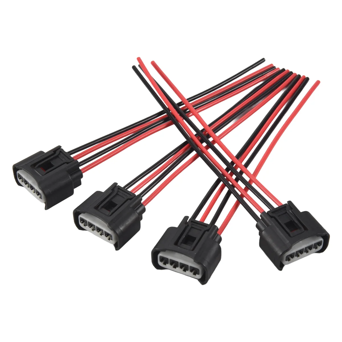 4PCS Ignition Coil Female Connector Plug Harness Pigtail 2AZFE1ZZFE for HS250H Pontiac Camry Corolla RAV4 Chevrolet