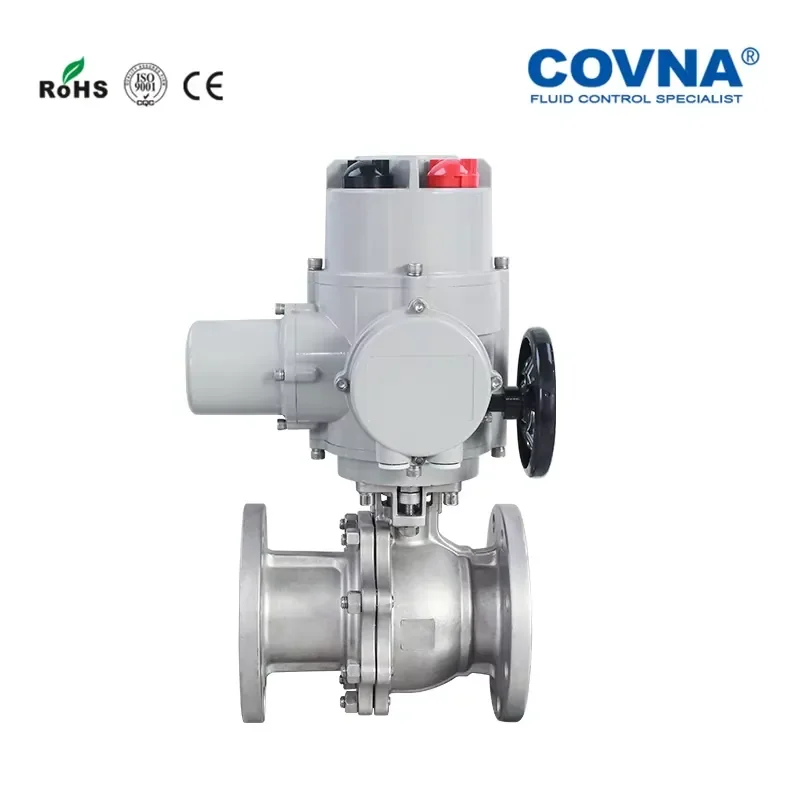 Z Type Multi-turn Electric Ball Valve Electric Control Valve Two Way Stainless Steel Electric Flange Ball Valve
