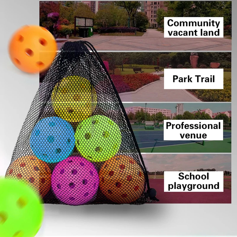 

Pickleball Injection Molded Resilient 40-Hole Ball - TPE Elasticity Ball Outdoor Sports Playing Experience