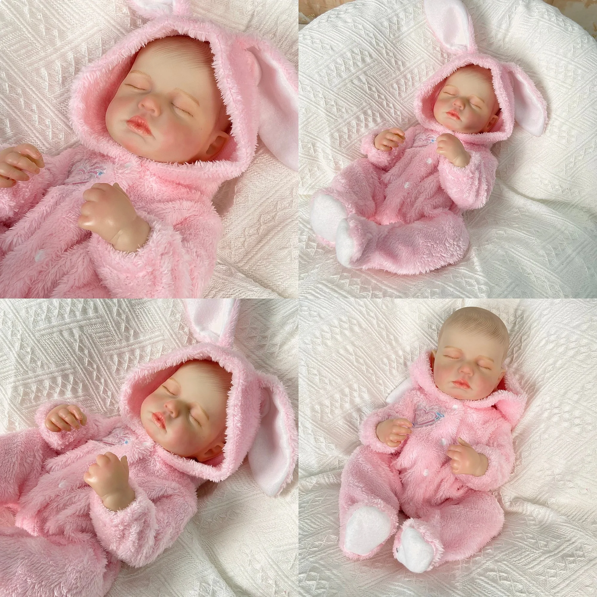 Cross-Border Hot Sale 50cm Reborn Baby Doll Silicone Soft Touch Educational Toy Gift