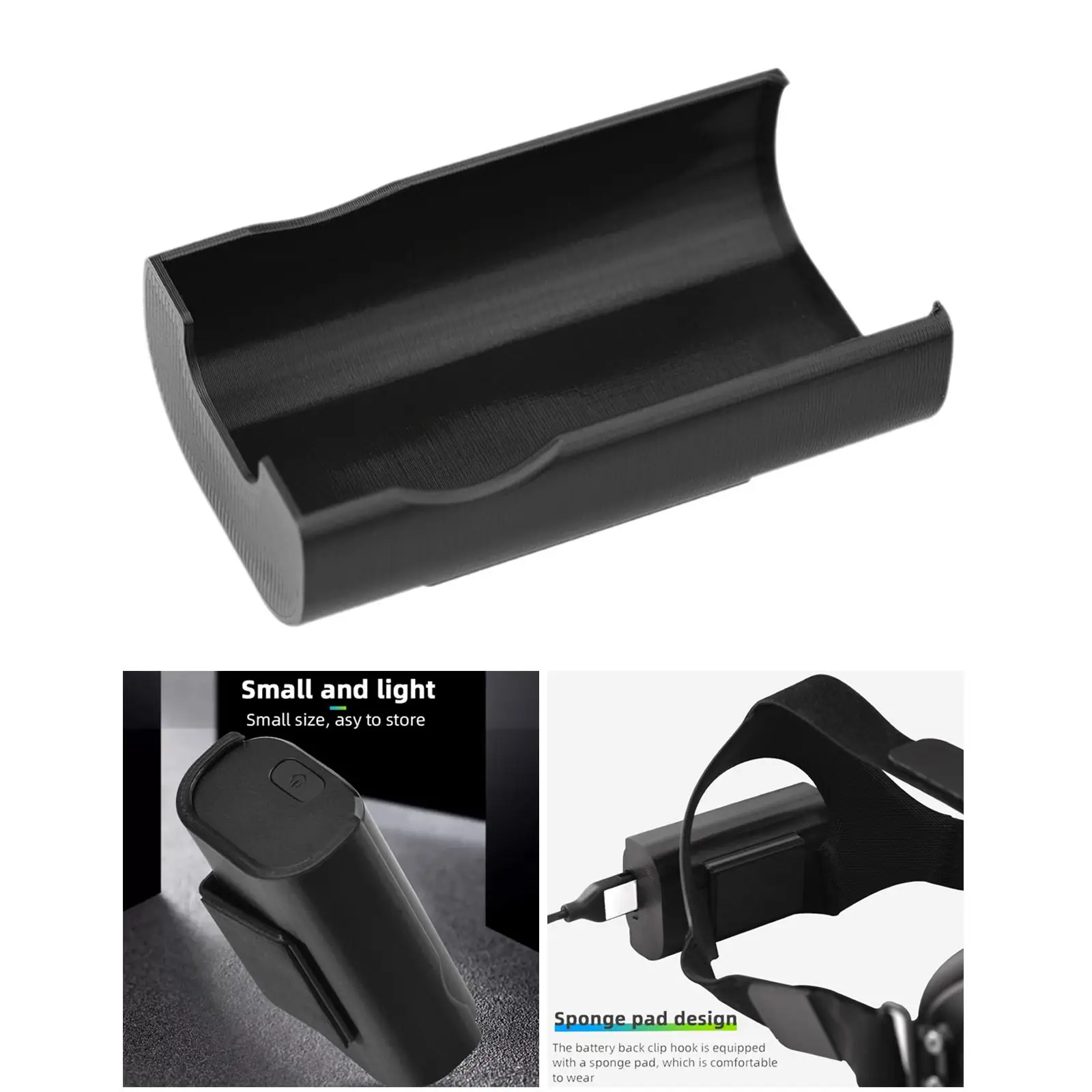 Plastic Battery Bracket Holder, Fit para Goggles V2 Acessório, Cor Preta