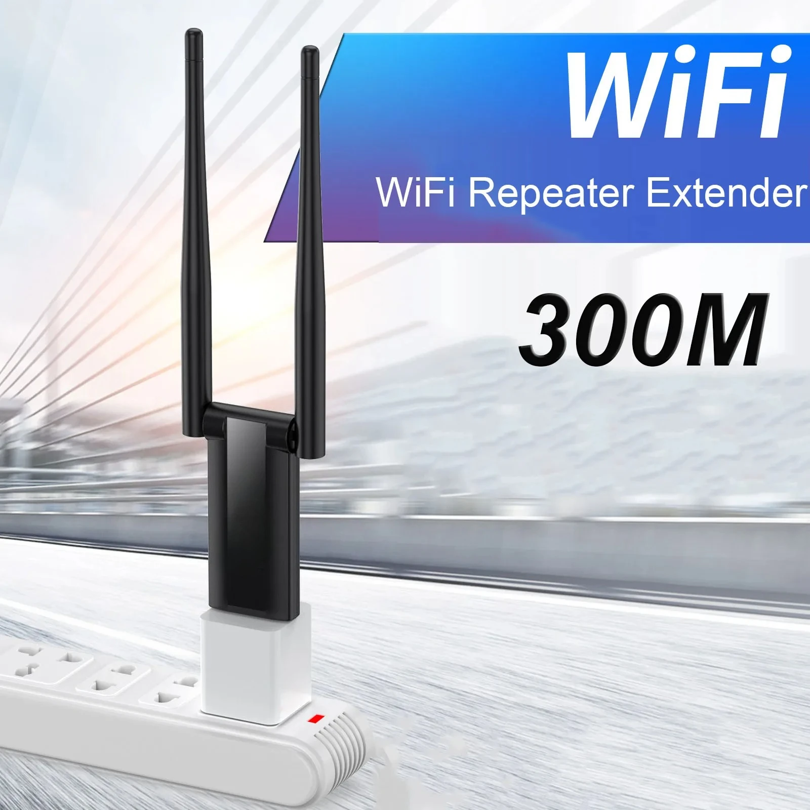 Usb 2.4g 300mbps sem fio wifi repetidor extensor roteador amplificador de sinal wi-fi impulsionador adaptador de placa de rede de longo alcance para pc