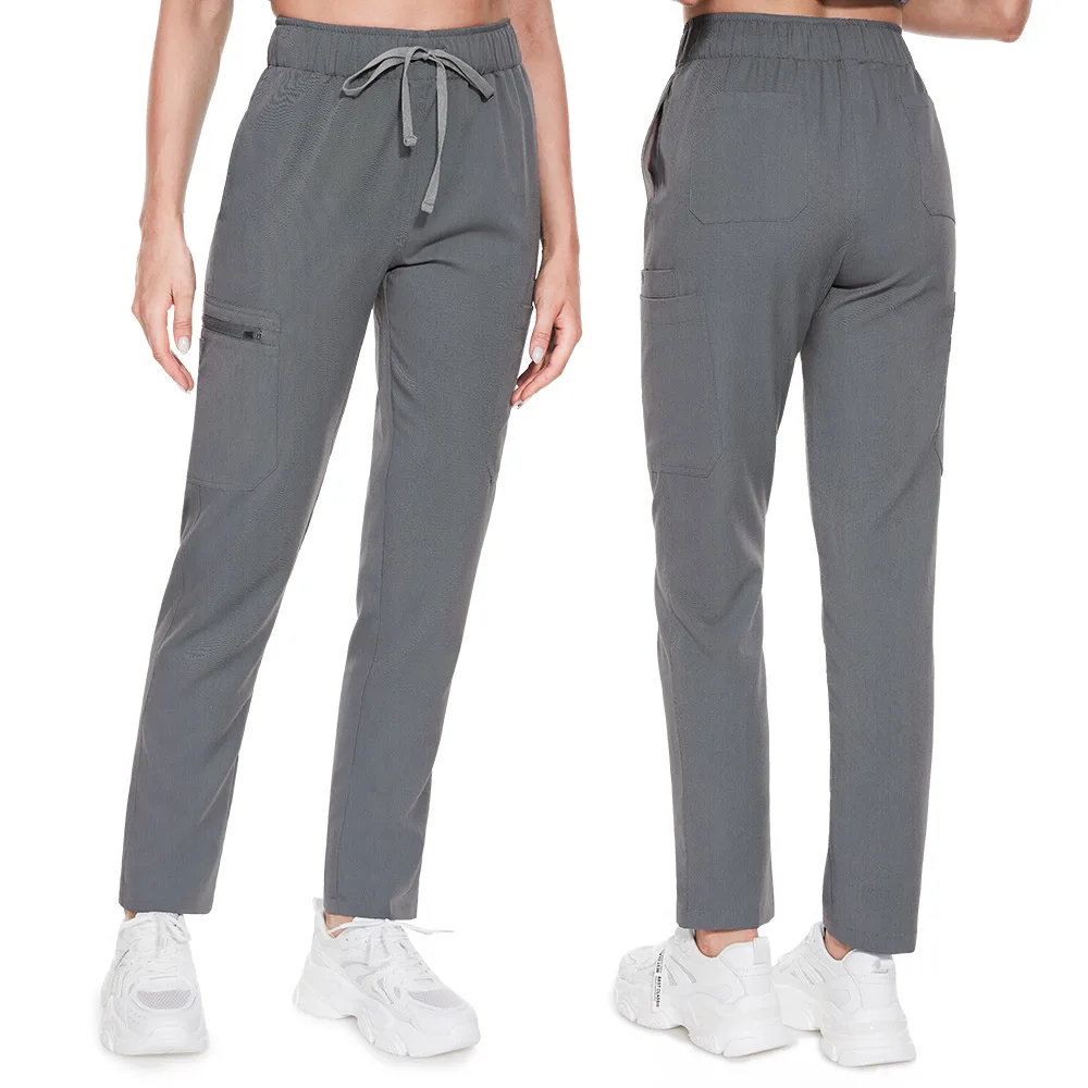 

Comfortable Straight Leg Work Pants Elastic Sports Trousers for Doctors And Nurses Medical orms ular Selling