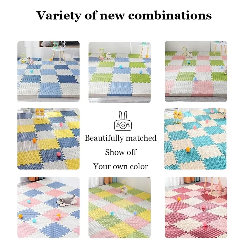 2.5cm Thick Baby Puzzle Mats Play Mat Kids Interlocking Tiles Toys Carpet Soft Climbing Pad EVA Living Room Tatami Play Mats