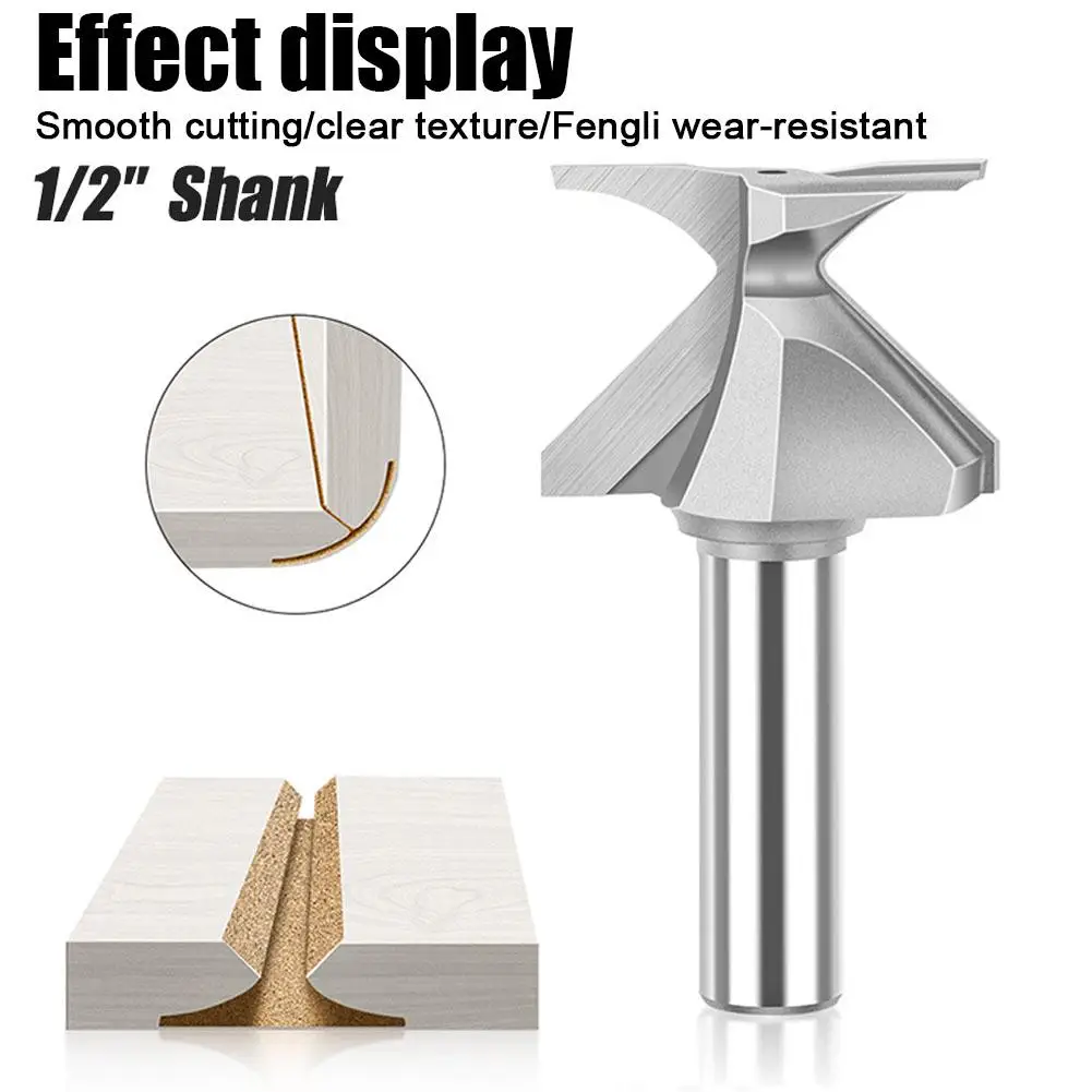 Arc Bending Integrated Knife Forming Knife R18/30/50 Router Bits For Wood Door/Wall Cabinet 1/2 Inch/12mm Shank Woodwork To L0J6