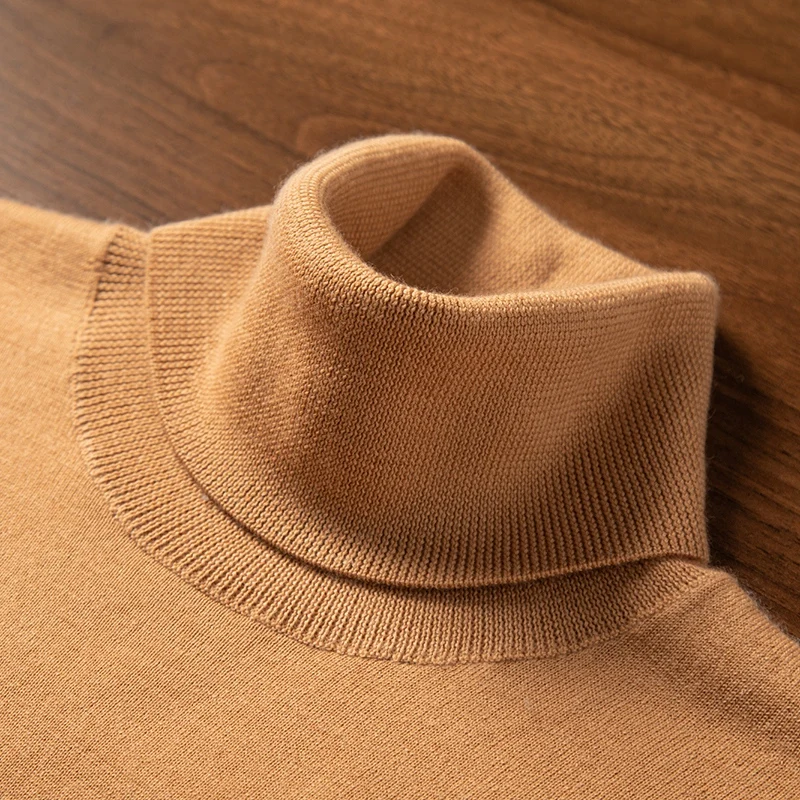 High Quality A-Class 100% Precision Spun Pure Cashmere Sweater Men Men's Lapel Pullover Casual Loose Knit Thin Men's Clothing