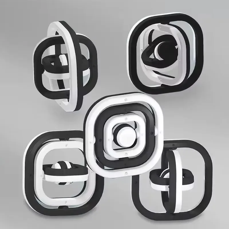 3D Flip Finger Spinner Fidget Toy Fingertip Gyro Sensory Spinning Top Stress Relief Focus Aid Desktop Decor Creative Gift Adults