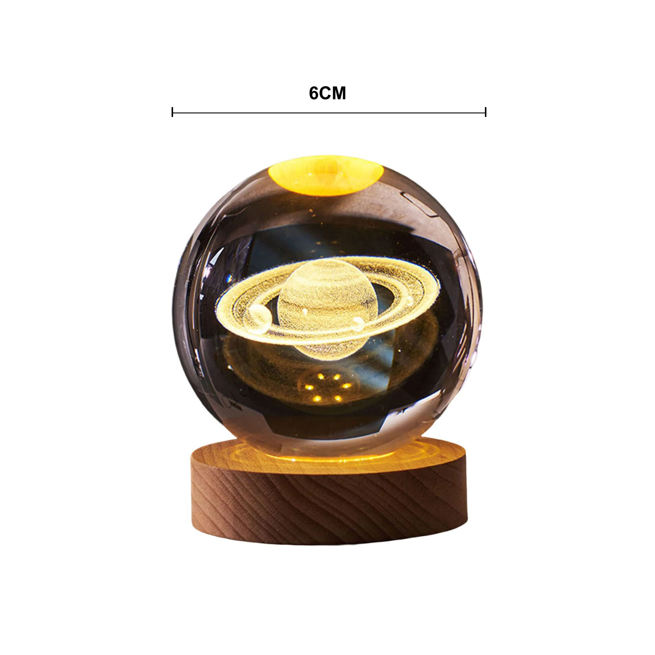 3D Crystal Ball Lamp with Galaxy and Planetary Projections USB Night Light for Cozy Atmosphere Plasma Ball Creative Gift