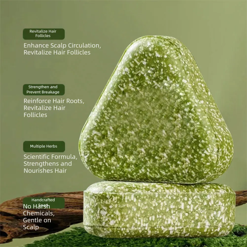 

Nature Seven Green Shampoo Bar Gentle Cleansing Nourishing Care For Healthy-Looking Hair For Hair Care
