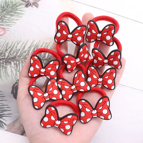 Imagen 2 del producto Coletero de lunares para niñas, accesorios para el cabello, 2 piezas