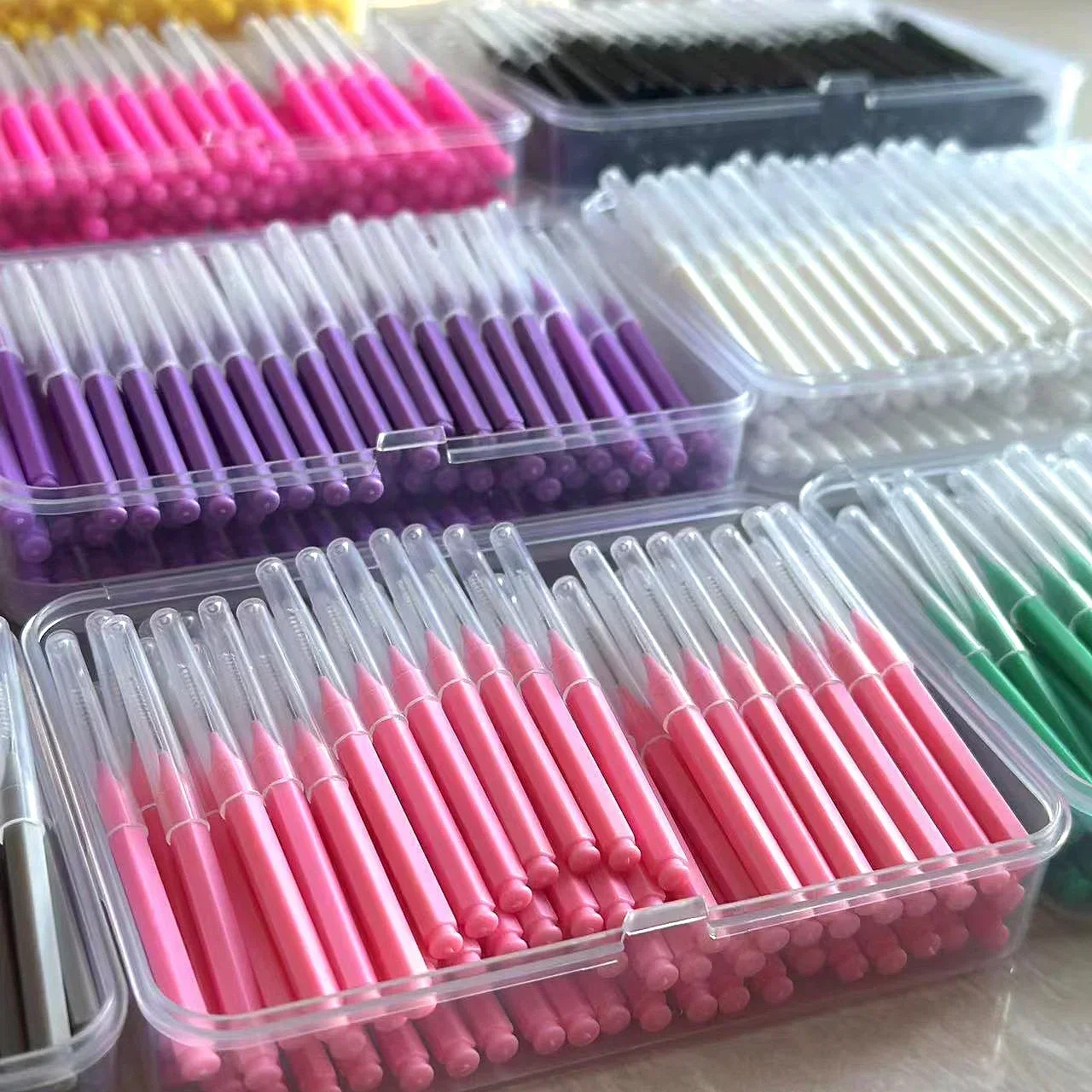 Interdental Brushes 100/200Pcsbox  Health Care Tooth Escova Cleaners Orthodontic Dental Teeth Brush Oral Hygiene Tool